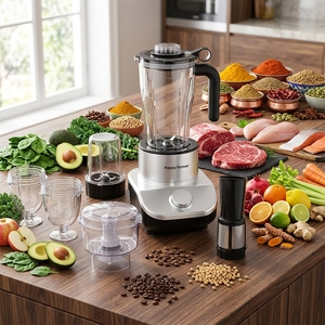 Machine de préparation alimentaire avec moteur en cuivre pur et cordon <span class=keywords><strong>d</strong></span>'alimentation en cuivre pur, mixeur, centrifugeuse, mixeur multifonction de qualité - Product Image 1