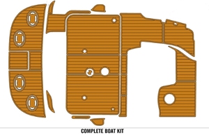 Kit complet de revêtement de pont en mousse EVA imitation teck pour SeaRay 340 Sundancer 1999-2002 – Fournisseur de matériaux en mousse premium - Product Image 3