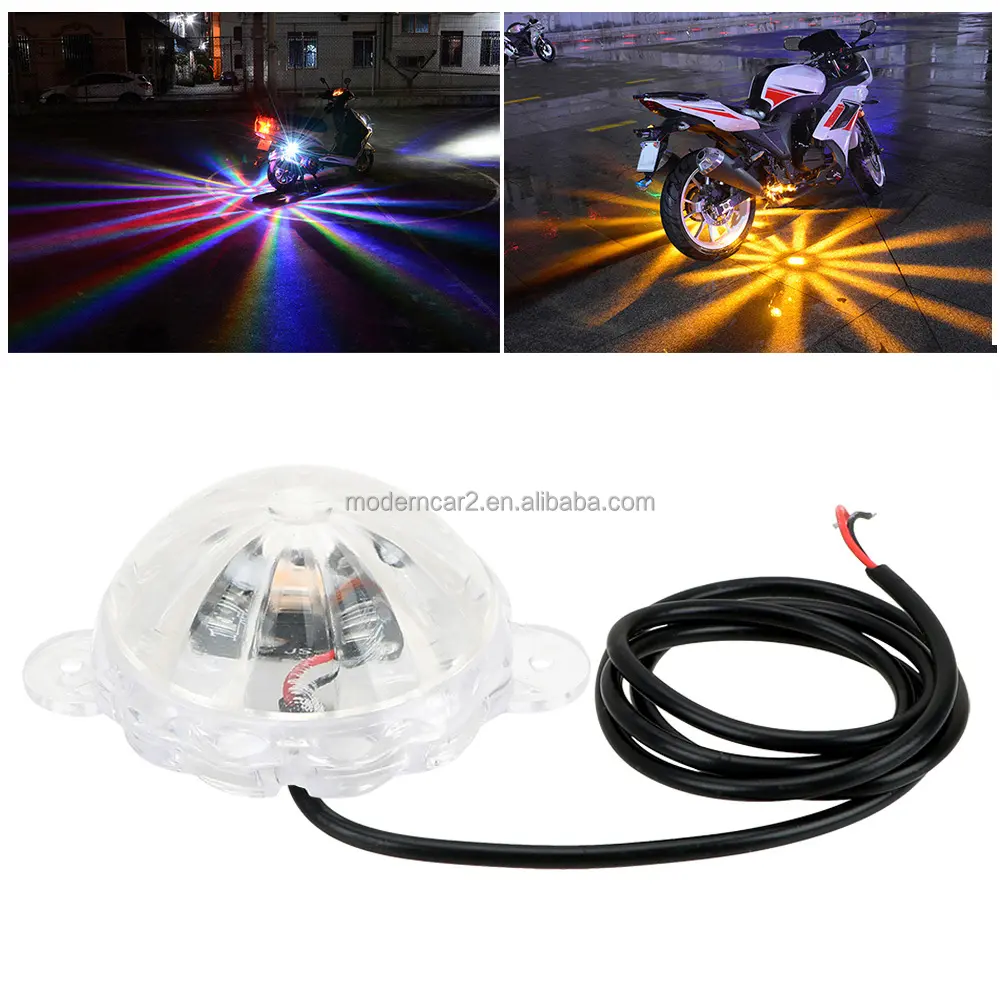 12V 24V kamyon ışık motosiklet flaş çakarlı lamba RGB atmosfer lamba LED flaş Strobe motosiklet aydınlatma LED atmosfer lamba