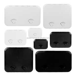 Kit di Boccaporti Quadrati Bianchi in Plastica ABS Confezionati Singolarmente per Accessori Kayak e Imbarcazioni - Product Image 1