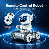 Robot jouet intelligent programmable avec télécommande 2.4G, détection de geste, robot éducatif STEM avec expression LED