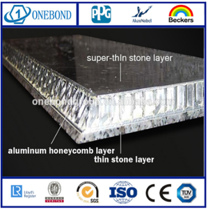Pannello in <span class=keywords><strong>alluminio</strong></span> con pannello a nido d'ape in pietra sottile in marmo leggero pannello decorativo in <span class=keywords><strong>alluminio</strong></span> a nido d'ape - Product Image 5