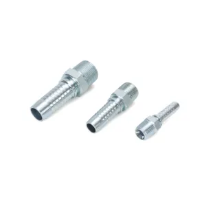 Piezas hidráulicas, Conector de manguera de tubo, accesorios de manguera hidráulica macho, adaptador de manguera acampanada hidráulica