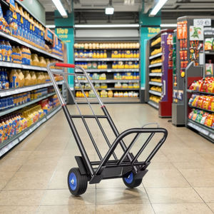 Klein Formaat Draagbare Roestvrijstalen Opvouwbare Trolley Met Platformstructuur Voor Huishoudelijk Transport Op Maat Oem-Ondersteuning - Product Image 2