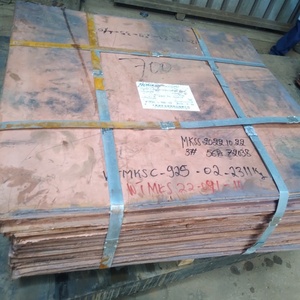 Super promotion sur les cathodes de cuivre coupées de haute qualité 99,99% Produit de Zambie Grade AA 125kg/pièce Modèle 74031100 - Product Image 2