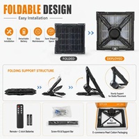 Lampe Solaire de Jardin Pliable Monocristalline à Double Face 500W IP65 pour Cour et Allée Extérieure, Vente en Gros Usine