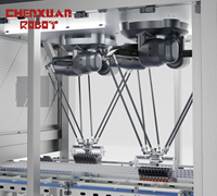 Mesin Terintegrasi Pengambilan, Penyortiran, dan Pengemasan Robot Paralel Kecepatan Tinggi Tiga Sumbu dengan Kontrol PLC, Beban Maksimum 14kg untuk Penyortiran Makanan