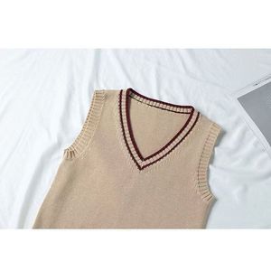 Gilet in maglia con scollo a V e bordo decorativo per bambini, personalizzabile, gilet ufficiale per studenti delle <span class=keywords><strong>scuole</strong></span> superiori - Product Image 3