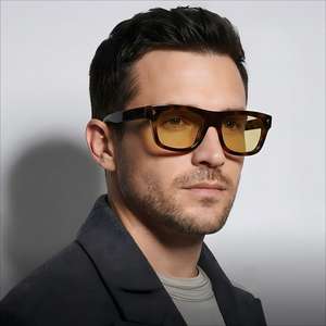 Gafas de Sol de Acetato de Alta Calidad con Diseño de Caparazón de Tortuga para Vacaciones de Verano en la Playa - Product Image 1