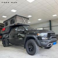 Camper léger pour camion : parois entièrement soudées en aluminium, extension latérale, côtés inclinés pour une résistance au vent réduite
