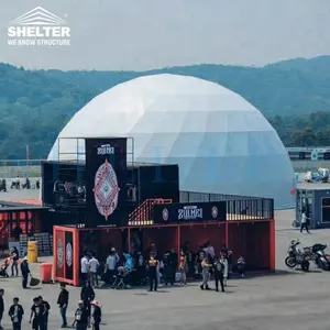 シェルター30m-50m屋外イベント用の大型測地線360 Ledプロジェクションドームテント