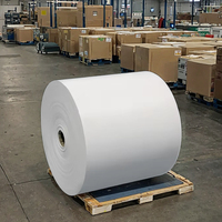 Fabricant de rouleaux de papier artisanal enduit PE imprimé personnalisé, matière première pour la fabrication de gobelets en papier biodégradables