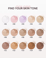Vente en gros de nouvelle poudre minérale pigmentée végan mat Palette de maquillage bronzante avec logo personnalisé imperméable pour le contour du visage