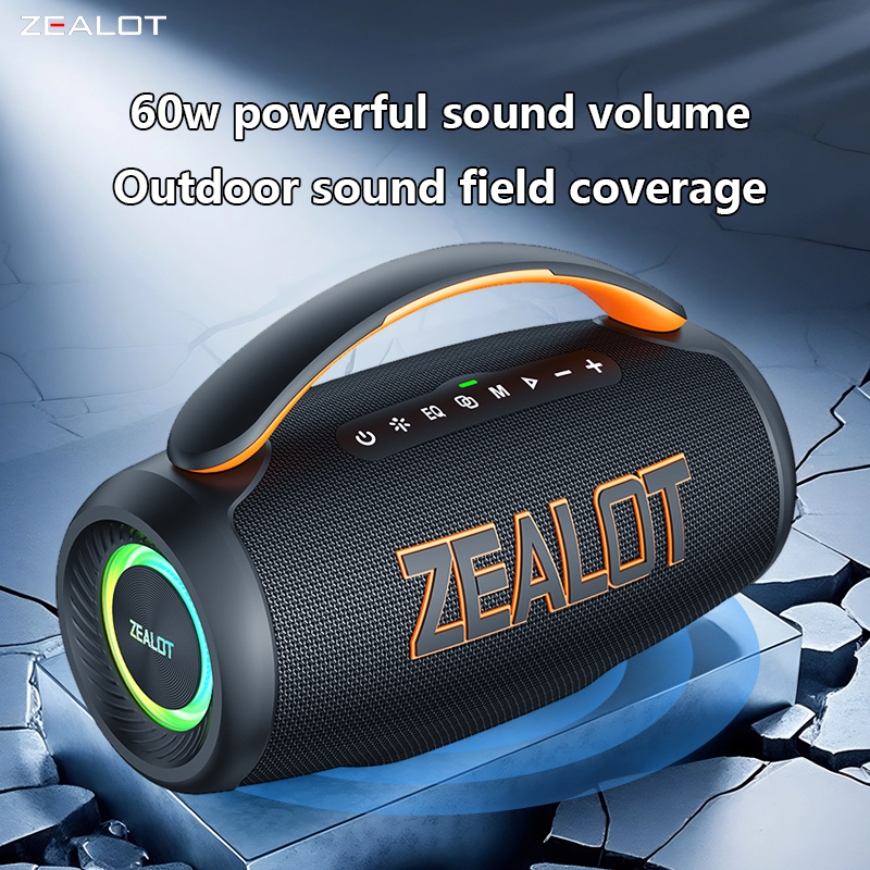 ZEALOT P12 60W Portable Subwoofer Outdoor Wireless Speakers with USB Communication for Home Car Outdoor Party Soundbox · image 3