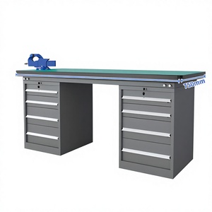 Banc <span class=keywords><strong>de</strong></span> travail robuste antistatique personnalisable ZHY-69 1500x750x800mm avec 8 tiroirs verrouillables pour atelier et ligne d'assemblage2 - Product Image 1