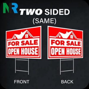<b>Open</b> House <b>Sign</b> Custom Wholesale PP Plastic Sheets Real Estate Yard Sale Greeting Billboard Premium Packaging Included Cutting - Product Image 4