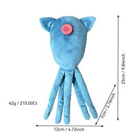 Nouveau produit transfrontalier : Coraline Squid, une peluche en coton PP, est une poupée périférique de type poulpe fantôme.