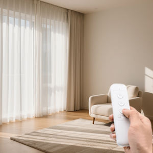 2NM Tuya แอป Wifi อัจฉริยะ, กันสาดไฟฟ้ามอเตอร์ท่อผ้าม่านควบคุมระยะไกลการออกแบบที่ทันสมัยสำหรับโรงแรม - Product Image 3