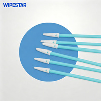 WIPESTAR FS750 Écouvillons de salle blanche miniatures à pointe en éponge, bâtonnets de nettoyage en mousse ESD pour essuyage de circuits imprimés, 100 pièces/paquet