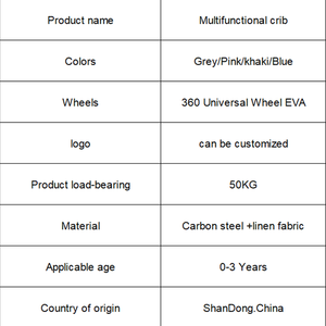 Cuna Portátil para Bebé con Ruedas, Altura Ajustable, Cesta de Almacenamiento y Ventana de Malla para Recién Nacidos - Product Image 6