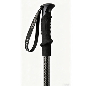 Bâton de randonnée télescopique en fibre de carbone 3k tissée, imperméable, poids moyen, directement de l'usine, pour la randonnée en montagne et le trekking en plein air - Product Image 2