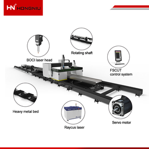 เครื่องตัดเล<span class=keywords><strong>เซ</strong></span>อร์โลหะแบบอัตโ<span class=keywords><strong>น</strong></span>มัติ CNC ขนาดใหญ่ 5 แก<span class=keywords><strong>น</strong></span> สำหรับตัดเหล็กเอชบีม รองรับรูปแบบ AI/PLT - Product Image 4