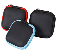 Étui pour casque en cuir PU EVA, étanche, sac de rangement pour câble de données, boîte de protection pour câble de données USB, durable et résistant à l'usure