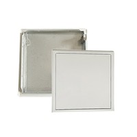 Porte d'accès au plafond dissimulée en acier galvanisé à fermeture rapide, panneau moderne étanche à structure alvéolaire, peint en blanc pour les murs