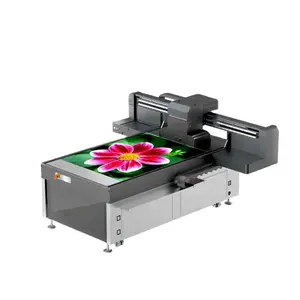 Penjualan Terbaik Kingt 1016 kecil Flatbed Uv Printer untuk akrilik Kt-board iklan papan mesin cetak