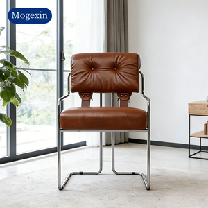 Sillón de Cuero Italiano de Lujo, Sofá Italiano de Diseño Ligero y Lujoso para Sala de Estar, Muebles de Lujo para Sala de Estar - Product Image 3