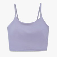 Soutien-gorge de sport d'entraînement double face pour femme High for Impact Débardeur extensible à coupe serrée avec logo avant respirant