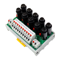 Bloc de distribution d'alimentation industriel enfichable Shimaide 10 canaux 16V-33V avec une puissance nominale de 17,5A et conducteurs 5-10 AWG