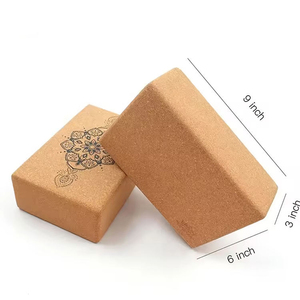 Bloque de Yoga de Corcho Natural Ecológico Antideslizante de Alta Densidad, Soporte Firme para Equilibrio, Entrenamiento de Fuerza y Ejercicio en el Gimnasio - Product Image 2