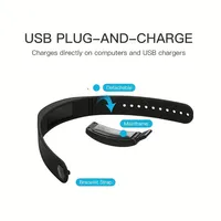 Bracelet LED à vibration silencieuse, en silicone, avec suivi des calories, compteur de pas, affichage de l'heure et de la date, montre de fitness pour hommes et femmes