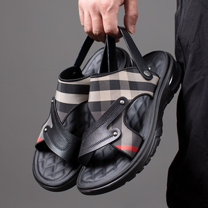 2026 New Thick Platform Men Sandals Open Toe Roman Beach Shoes Plus Size Non Slip Outdoor Casual <b>Summer</b> Footwear - Product Image 4