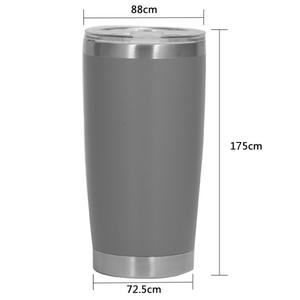 Stainless Steel Tumbler 20oz Powder Coated Insulated Travel Mug <b>For</b> Outdoor Use With Laser Logo - Product Image 2