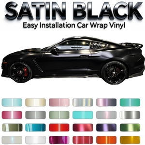 <span class=keywords><strong>Film</strong></span> de protection de carrosserie de voiture en vinyle satiné noir PET de qualité supérieure, anti-jaunissement, sans décoloration, noir mat, <span class=keywords><strong>film</strong></span> automobile 3M - Product Image 1