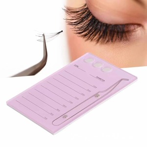 Acrylic Eyelash <b>Extension</b> Tile Portable Magnetic Tweezers Board <b>Lash</b> Grafting Plate Private Label - Product Image 2