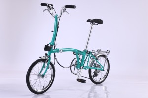 Bicicletta da Strada Pieghevole <span class=keywords><strong>MINT</strong></span> 16 Pollici, 7/9 Velocità, Freno a C, Leggera, Telaio in Acciaio Chromoly, Manubrio S/M, Ruote in Alluminio, Capacità di Carico 150kg - Product Image 6