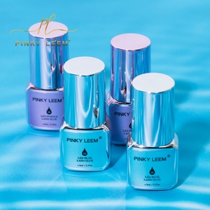 Colle à cils UV bleue Pinky leem Professional 1 Sec, marque privée, tenue de 7 à 8 semaines, séchage rapide, colle à cils UV LED, extension de cils coréenne - Product Image 2