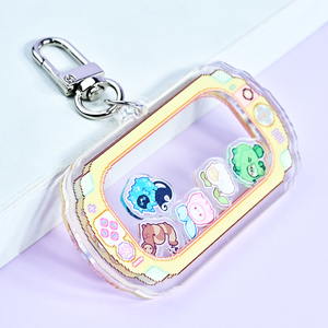 Tùy chỉnh anime nhựa keychains quảng cáo tùy chỉnh shaker keychains có thể mở ra phim hoạt hình quyến rũ acrylic tùy chỉnh shaker keychains - Product Image 4