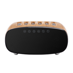 Nuevo diseño de grano de madera Altavoz de diente azul Reproductor de música Difusor de aroma de aceite esencial con temporizador y luces 7led - Product Image 4