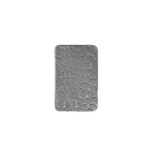 Cangming Embossed <b>Pebble</b> Pattern Coral Fleece Bath Mat 60x40cm Absorbent Non Slip Bathroom Floor Mat - Product Image 5
