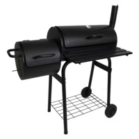 Barbecue Grill commercial à grand baril, pour l'extérieur, gril au charbon de bois, tambour Portable, pour le jardin