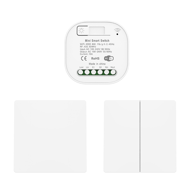 QX-302 Self-powered Intelligent Switch Alexa Google Home Assistant Voice Control Smart Tuya WiFi Light Switch