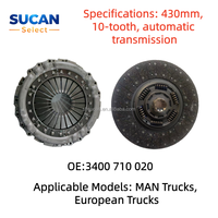 Sucan Direktvertrieb LKW-Kupplungssatz für MAN LKW OE:3400710020 430MM 10 Zähne Automatisch Individuelle Verpackung