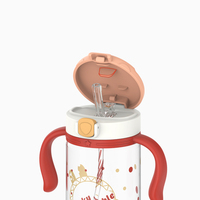 Bouteille d'eau potable colorée pour enfants sans BPA bouteille de paille d'eau pour enfants vente en gros