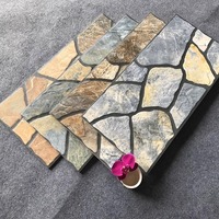 Carreaux de céramique de Foshan pour murs et sols extérieurs, 300x600 mm, motif pierre, style campagnard, pour balcon, cour extérieure, clôture