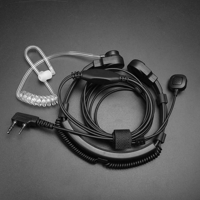 Factory Wholesale Walkie Talkie Headset Earphone Pin Plug Ear Hook Earpiece Noise Canceling 1m Cord Perfect Sound
