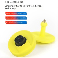 Étiquettes d'oreille RFID personnalisées de haute qualité 134,2 kHz avec puce EM4305 pour l'élevage, étiquettes intelligentes pour fermes